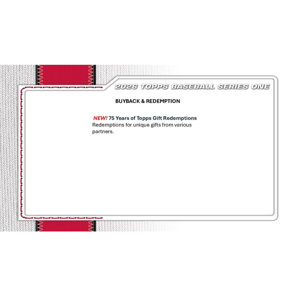 2026 Topps Series 1 Baseball Hobby Jumbo Box