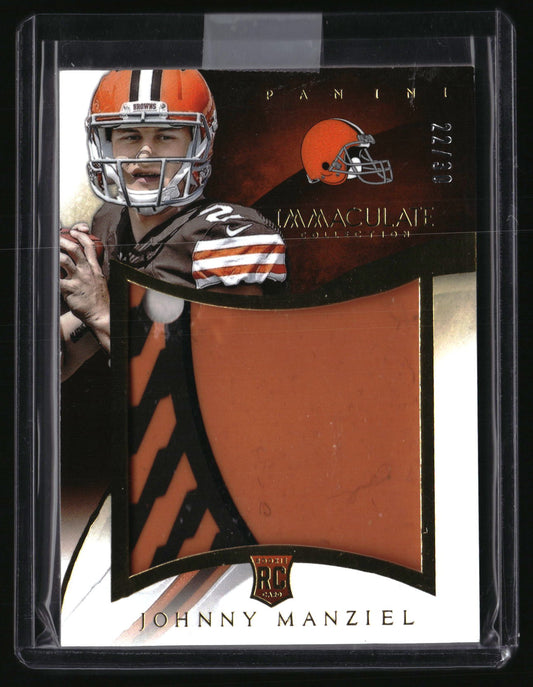 2014 Panini Immaculate Collection #IG-JF Johnny Manziel Gloves Logos #/30
