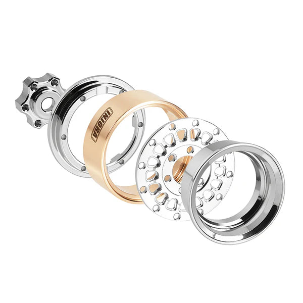 INJORA 1.0" ModuWheel Brass & Aluminum Wheels for 1/18 1/24 RC Crawlers