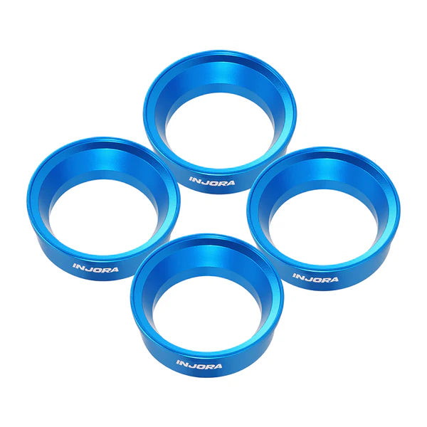INJORA 4pcs Aluminum Wheel Barrels for 1.3" ModuWheel
