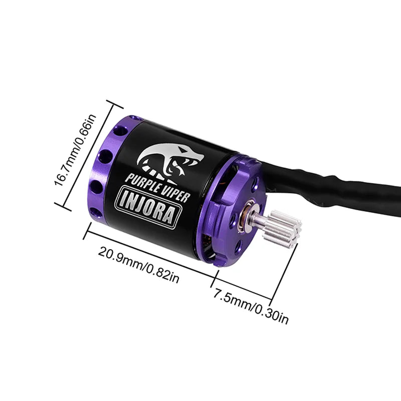 INJORA Purple Viper 1721 Brushless Motor for 1/24 SCX24