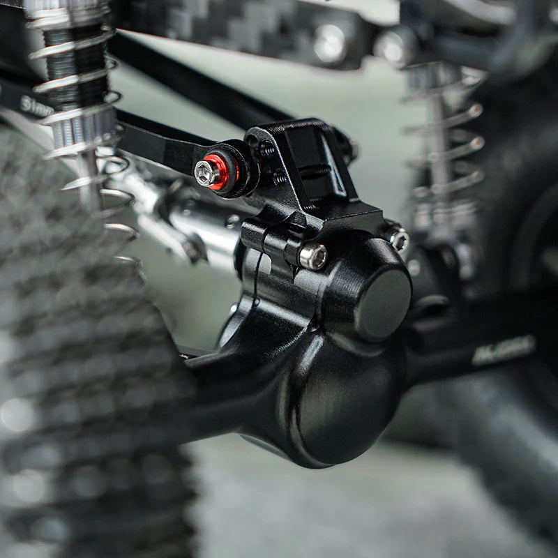 INJORA +4mm Planet Axles with Double Joint Shafts & Brass Steering Knuckles for 1/24 Axial SCX24