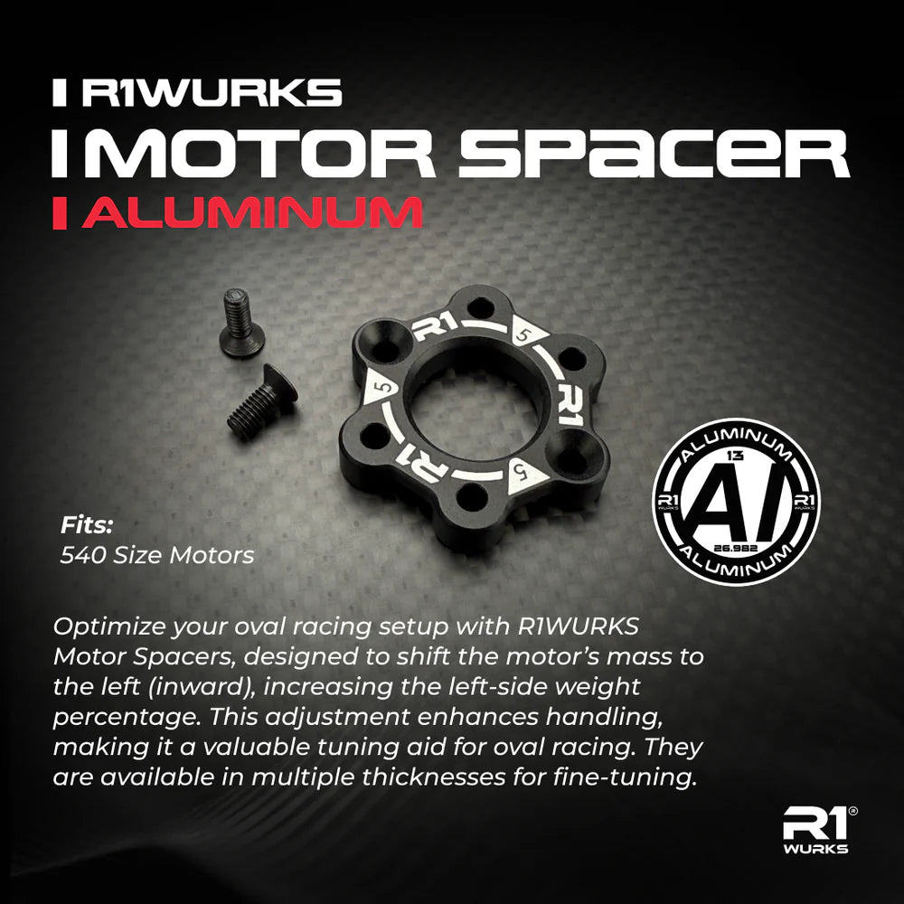 R1WURKS Motor Spacer, Aluminum