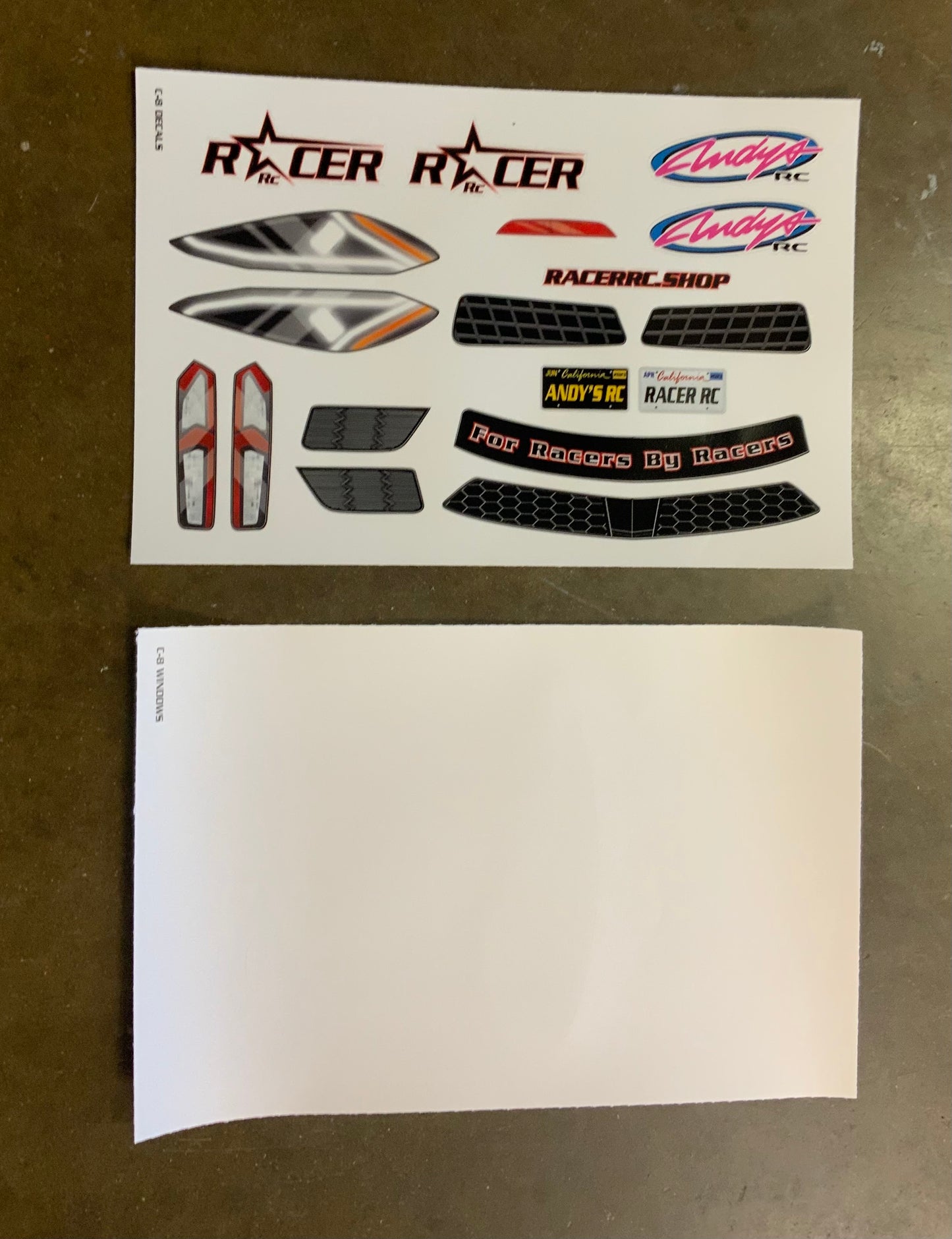 Racer RC by Andy’s RC C8 Z06 No Prep .040 Drag Body