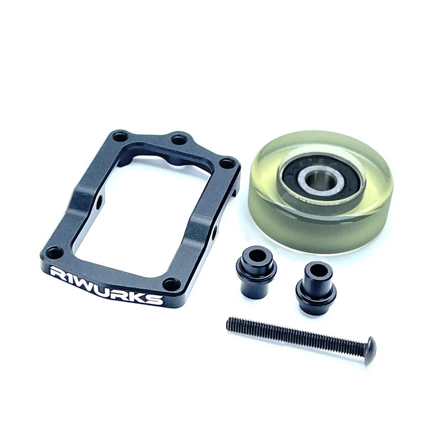 R1 Wurks DC1 Monoblock Wheelie Bar Mount with Tire