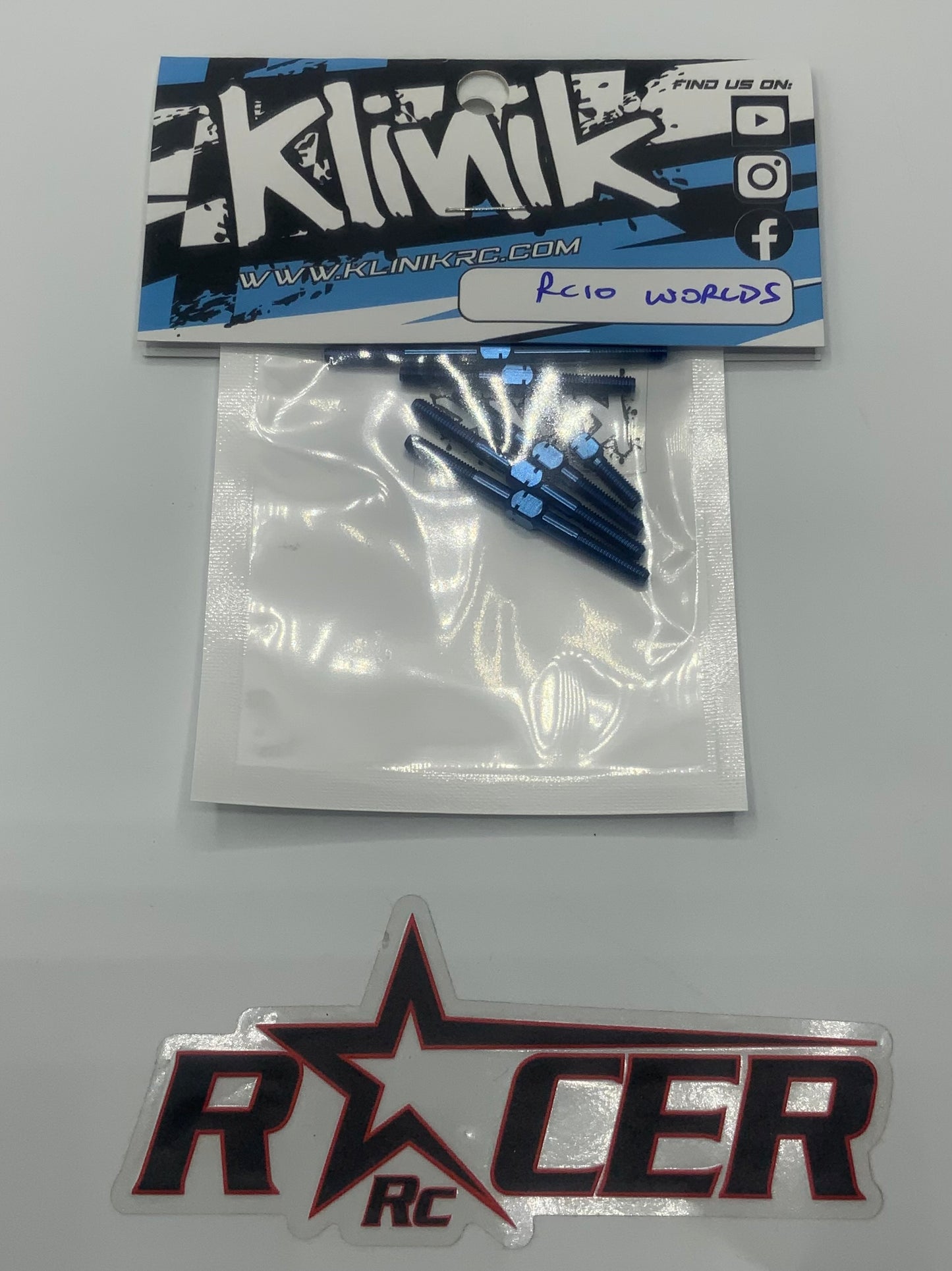 Klinik RC RC10 Gold Pan/Worlds Titanium Turnbuckle Set (7pcs) 3mm