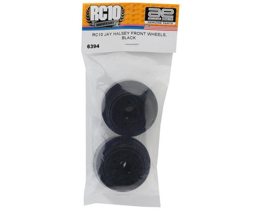 Team Associated RC10 Jay Halsey Front Wheels (Black) (2)