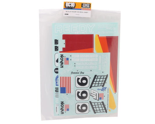 Team Associated RC10 Jay Halsey WC Decal Sheet