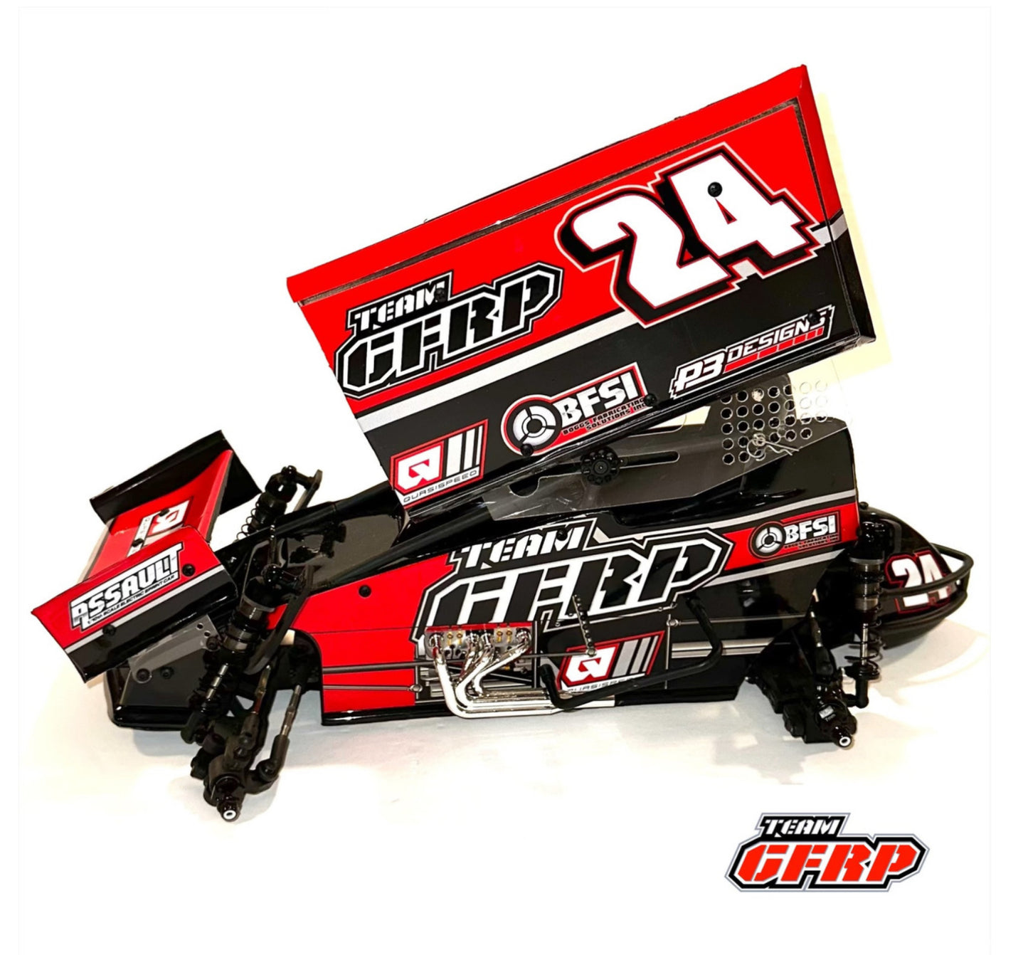 2024 Assault Sprint Car Kit Team GFRP Big Bore Shocks