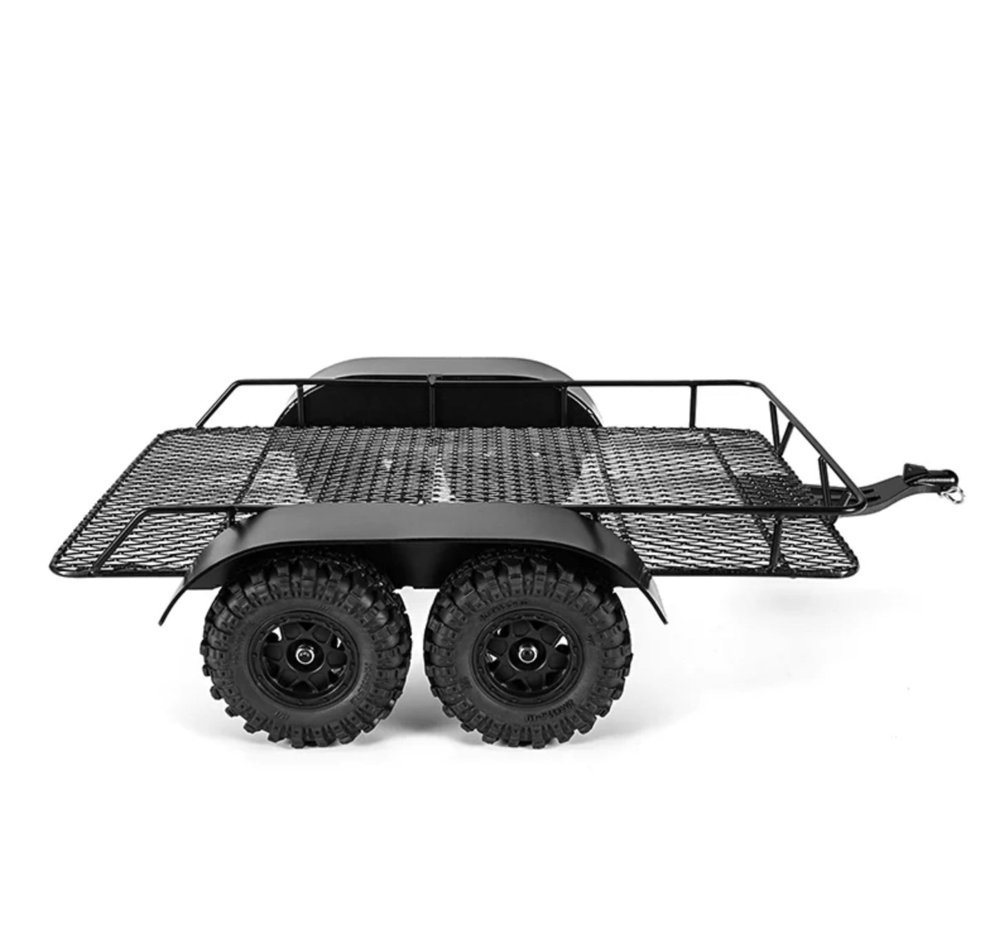 INJORA Metal Trailer with Aluminum Hitch Mount for 1/24 Axial SCX24