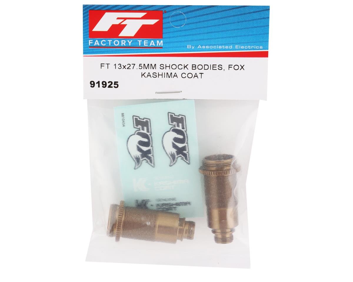 Team Associated Factory Team FOX Kashima Coated 13x27.5mm Shock Body (2) (Buggy Rear)
