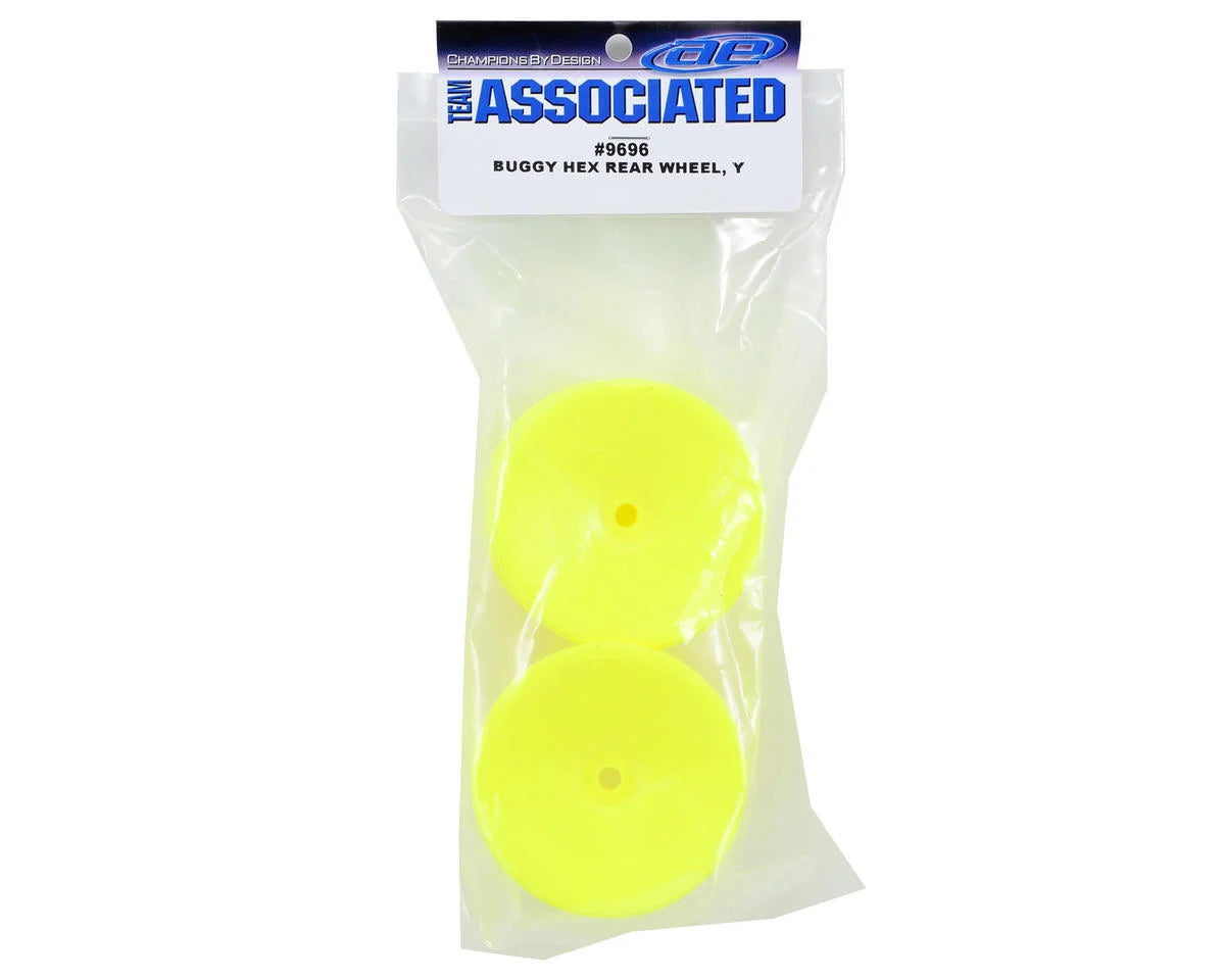 Team Associated 12mm Hex 2.2 Rear Hex Wheels (2) (Yellow)