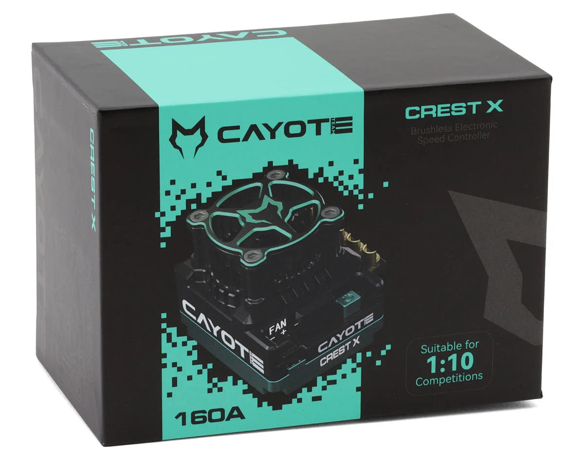 Cayote Crest X 1/10 160A Sensored Brushless Mod Competition ESC