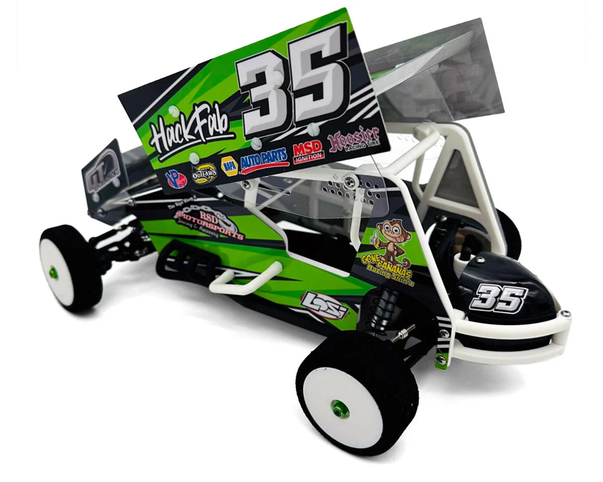 HackFab Losi Mini-B Bolt-On Sprint Car Lexan Body Kit (Clear)