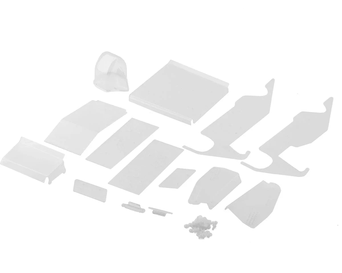 HackFab Losi Mini-B Bolt-On Sprint Car Lexan Body Kit (Clear)