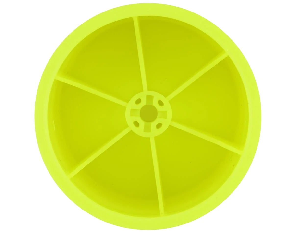 JConcepts 2.2" Pin Rear Mono Stadium Truck Wheels (4) (Yellow) (RC10T/T2/T3/GT)
