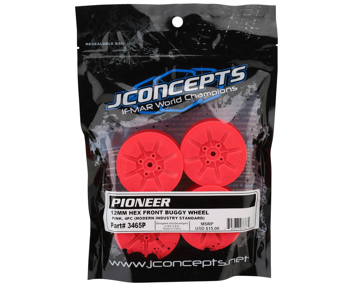 JConcepts Pioneer 2.2 2WD Front Buggy Wheels (4) w/12mm Hex