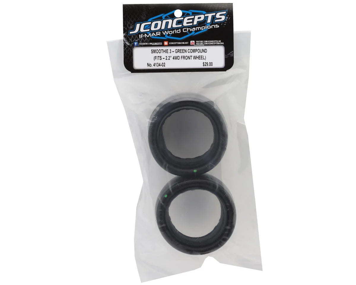 JConcepts Smoothie 3 2.2" 4WD Front Buggy Tires (2) (Green)