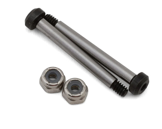 Koswork Team Associated RC10 Hardened Front Outer Hinge Pin (2) (32.7mm) w/Locknuts