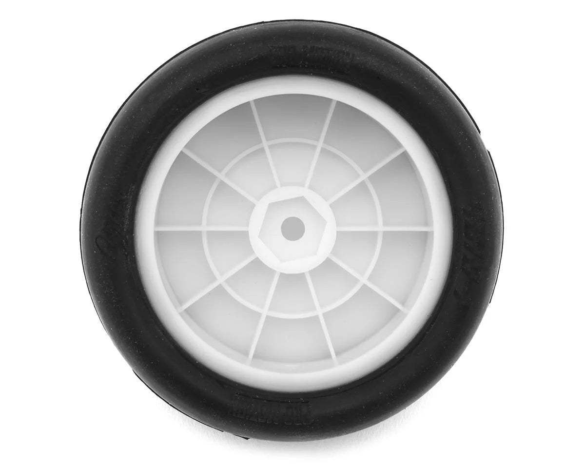 Pro-Motion Slicks 2.2'' 2WD/4WD Front 1/10 Buggy Pre-Mount Tires (Clay) (White) (2)