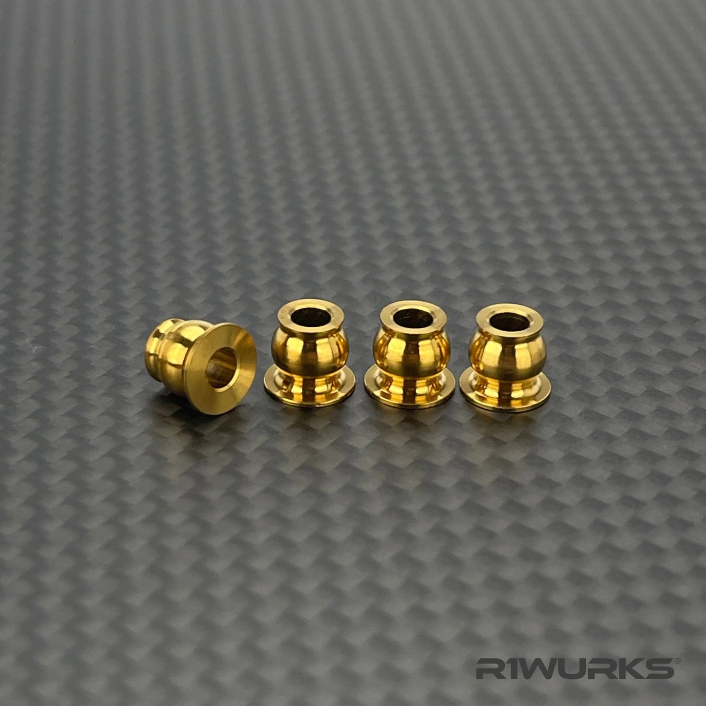 R1WURKS Titanium Lower Shock Pivot Balls