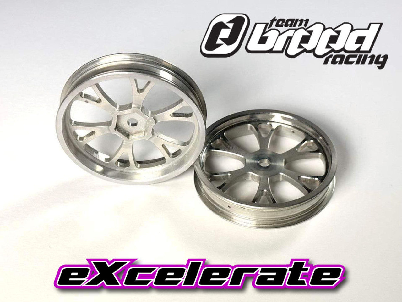 Team Brood B-Mag Super-V Magnesium Front Rims - Natural