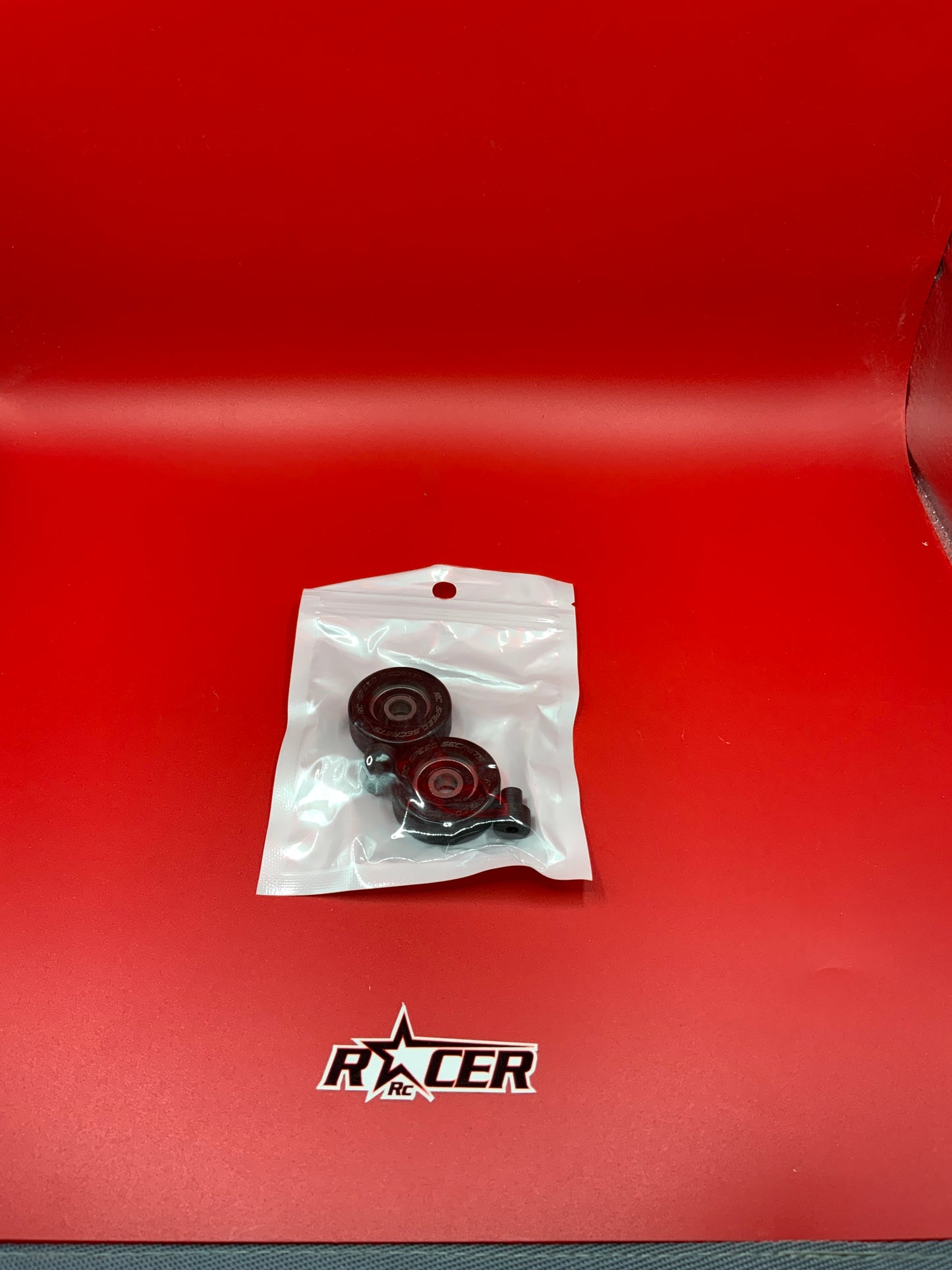 RC Speed Secrets BLACK MAMBA WHEELIE BAR WHEELS WITH INSERTS- PAIR