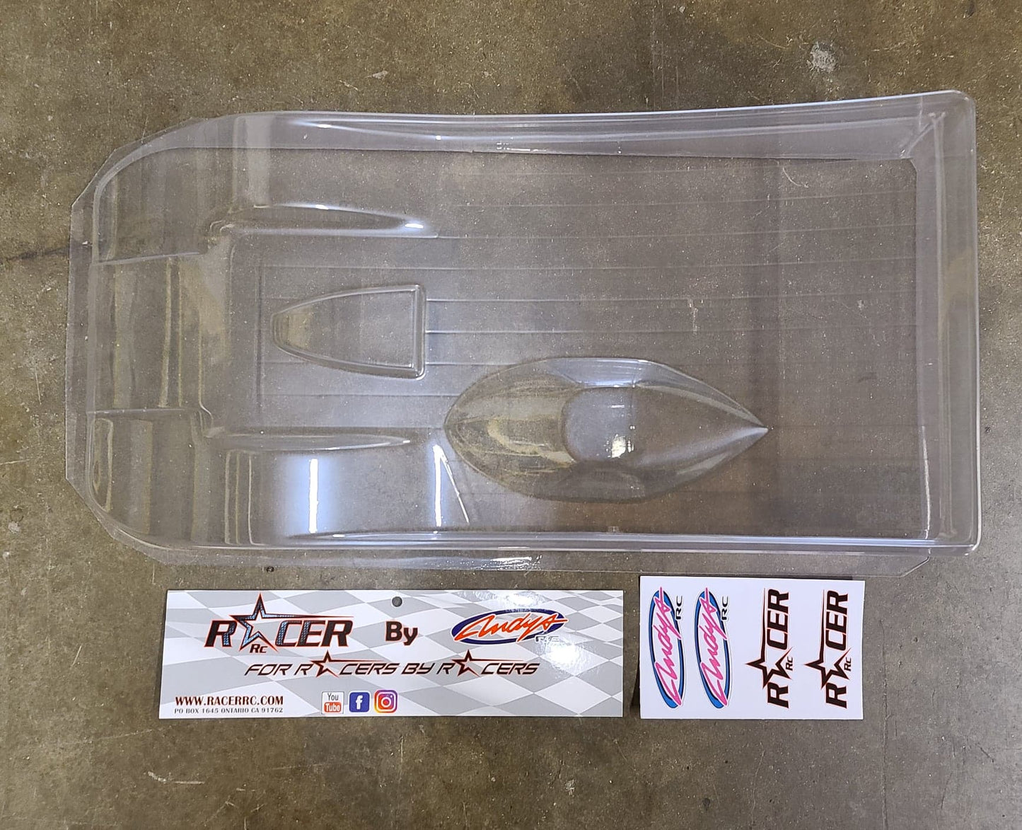Racer RC by Andy"s RC Outlaw Dirt Oval Body 1/10th Scale