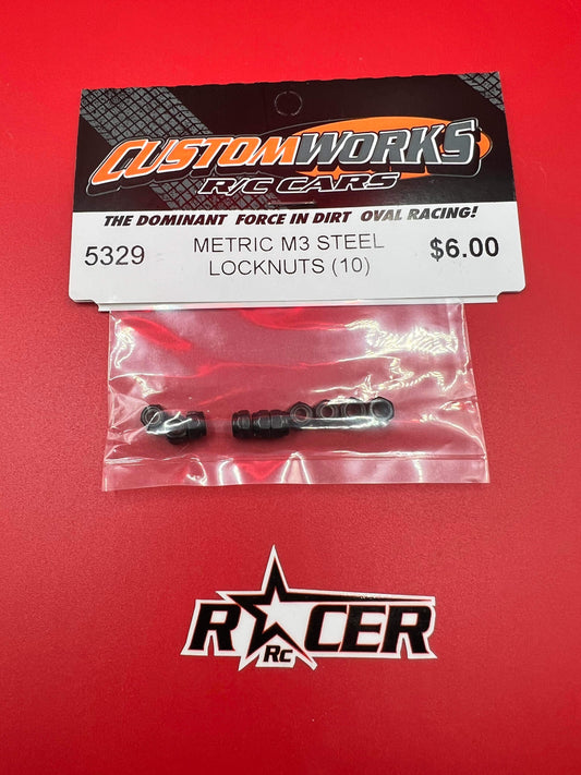 Custom Works METRIC M3 STEEL LOCKNUTS (10)