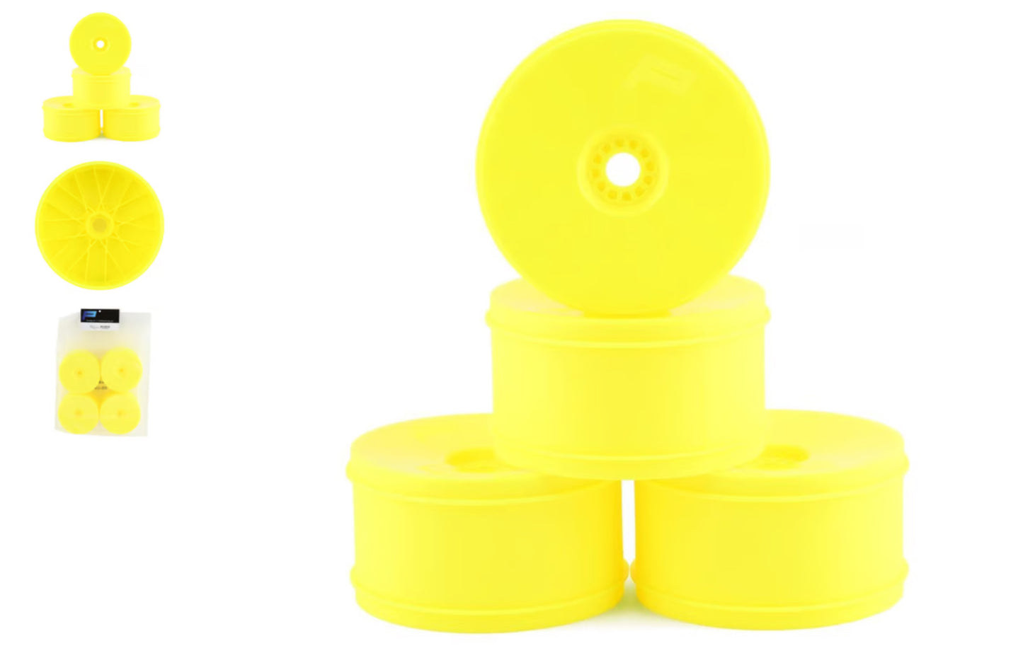 Pro-Motion 1/8 Truggy Wheel (Yellow) (4)