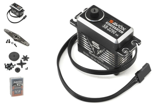 Savox SB-2290SG Black Edition Monster Torque Brushless Steel Gear Servo (High Voltage)