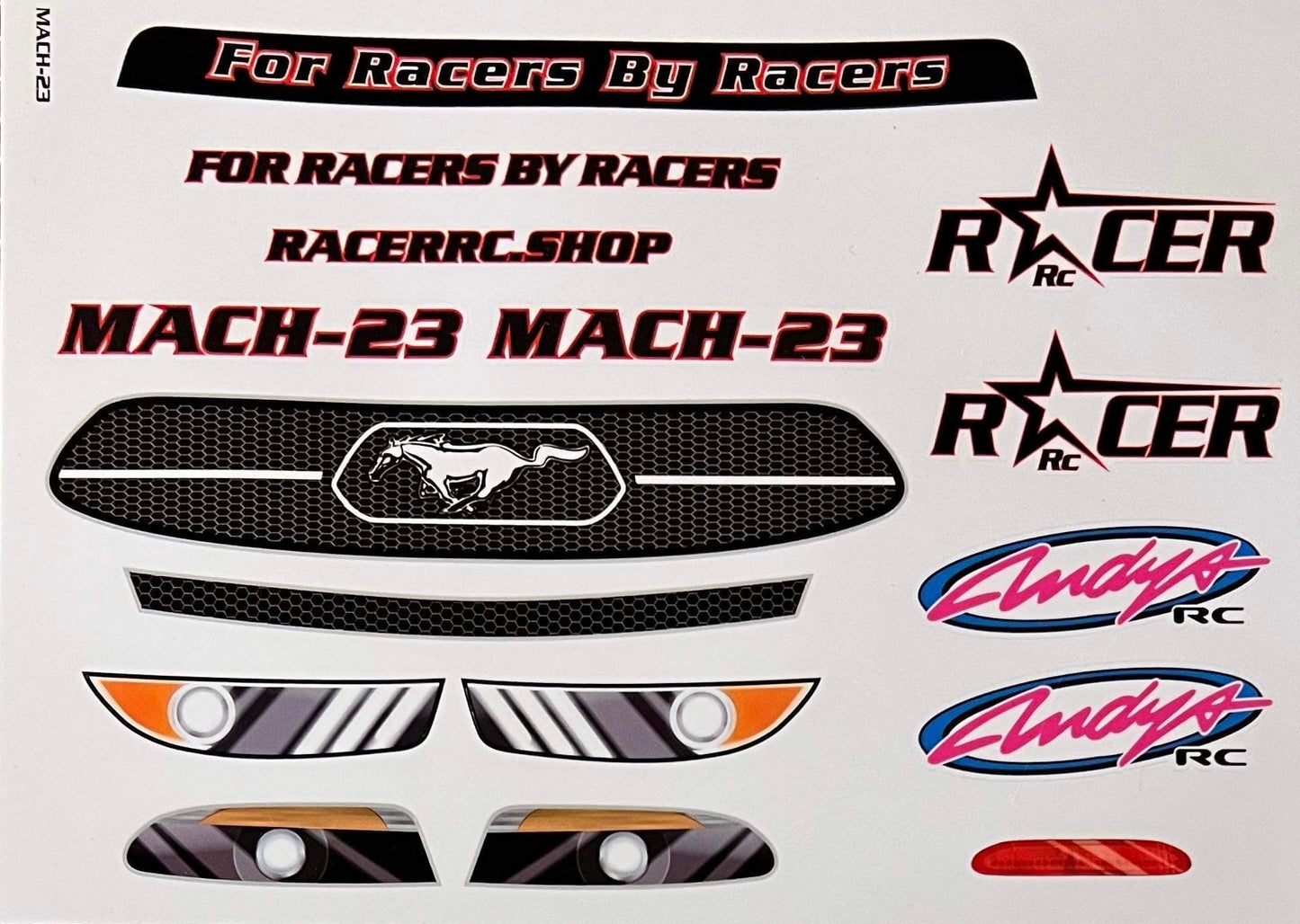 Racer RC By Andy’s’ RC Mach-23 With Protective Film