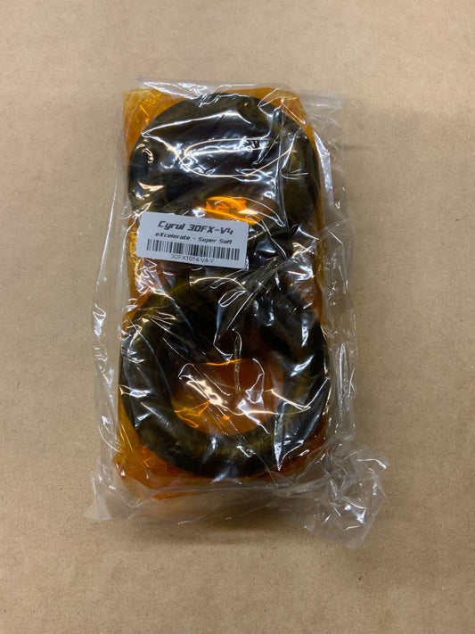 Cyrul 3DFX Yellow eXcelerates V4 Super Soft Belted Drag Tires