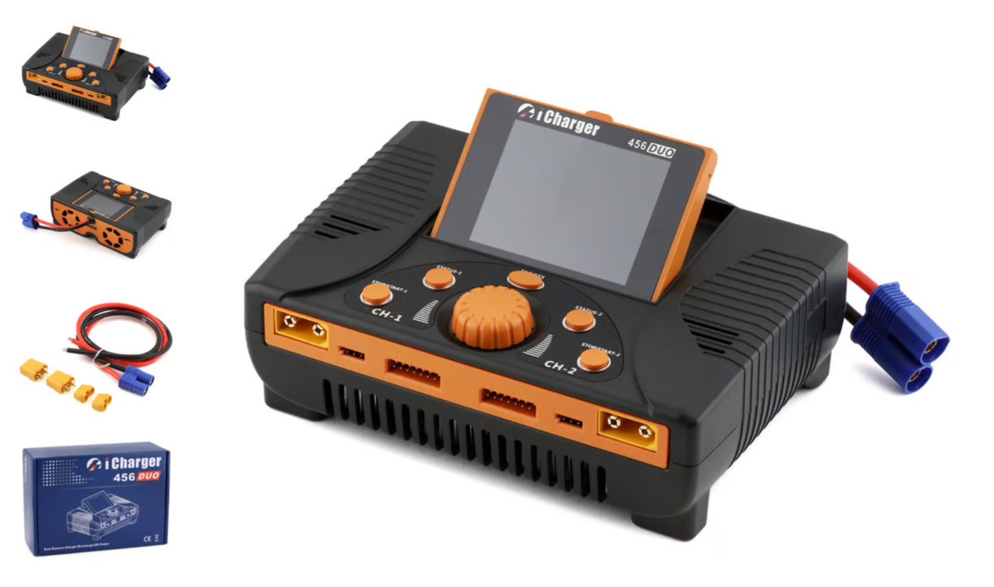 Junsi iCharger 456DUO Lilo/LiPo/Life/NiMH/NiCD DC Battery Charger (6S/70A/2200W)