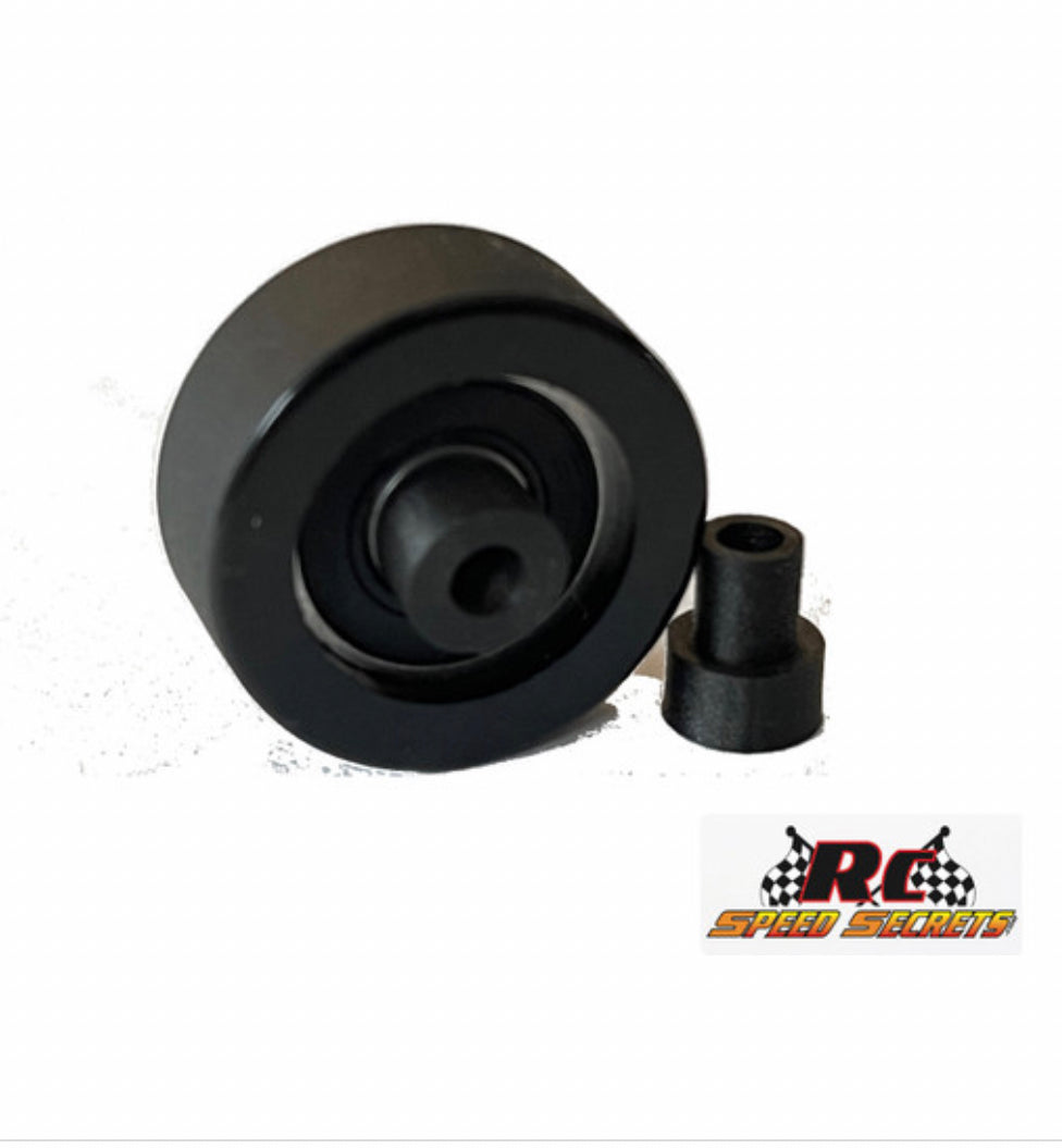 RC Speed Secrets BLACK MAMBA WHEELIE BAR WHEELS WITH INSERTS- PAIR