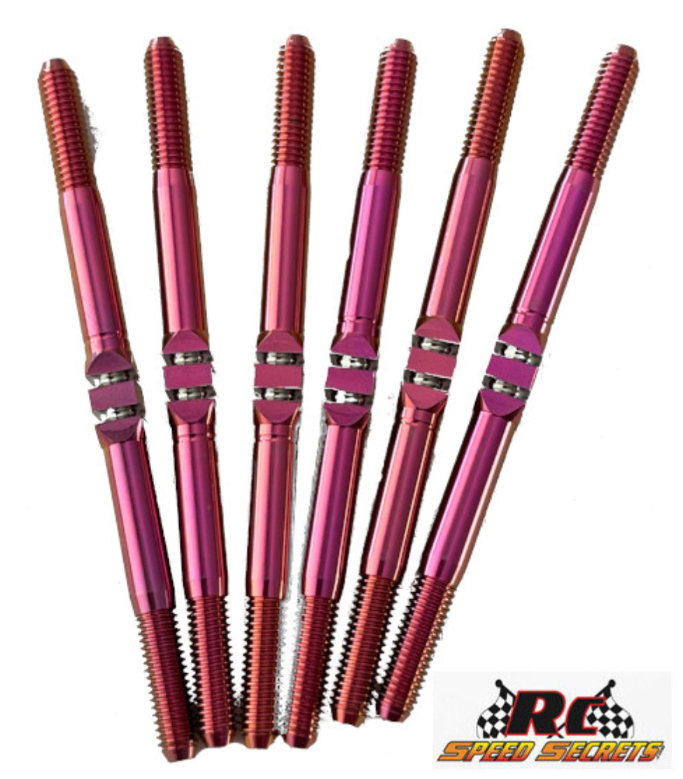 GFRP APOLLO 3.5MM SMOOTH TITANIUM TURNBUCKLE SET (BLING, BLACK, BLUE, and GOLDFINISHES