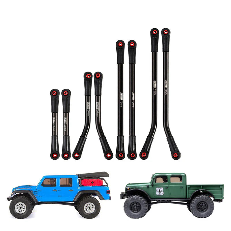 INJORA 8PCS Stainless Steel High Clearance 4 Links Set for Axial SCX24 Gladiator Power Wagon