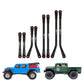 INJORA 8PCS Stainless Steel High Clearance 4 Links Set for Axial SCX24 Gladiator Power Wagon