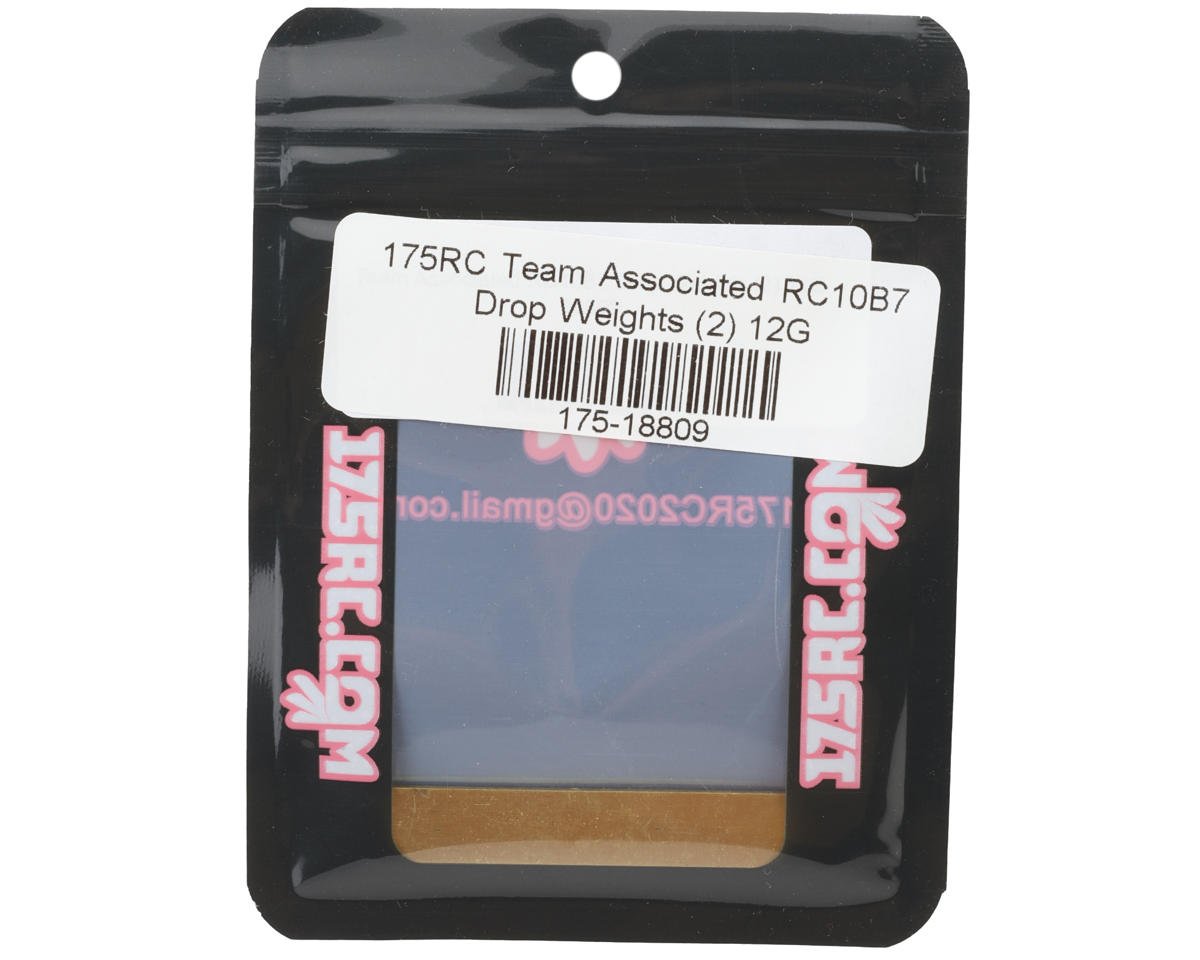 175RC Team Associated RC10B7 Drop Weights (2) (12g)
