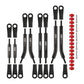INJORA 8PCS Stainless Steel High Clearance 4 Links Set for SCX24 C10 JLU Bronco Base Camp 4Runner
