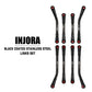 INJORA 8PCS Stainless Steel High Clearance 4 Links Set for SCX24 C10 JLU Bronco Base Camp 4Runner