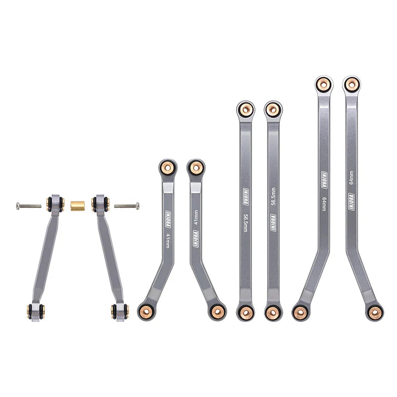 INJORA Aluminum High Clearance 4 Links Set for 1/24 Axial SCX24 GX470