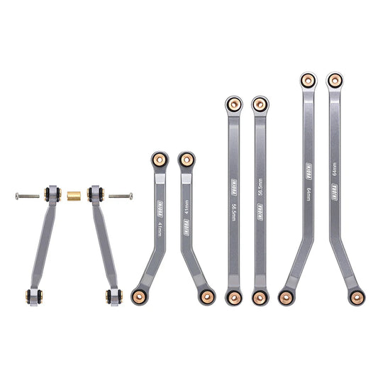 INJORA Aluminum High Clearance 4 Links Set for 1/24 Axial SCX24 GX470