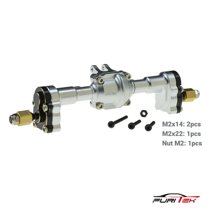 ALUMINUM COMPLETE PRE-BUILT REAR AXLE SET FOR FURITEK CAYMAN PRO V2 4x ...