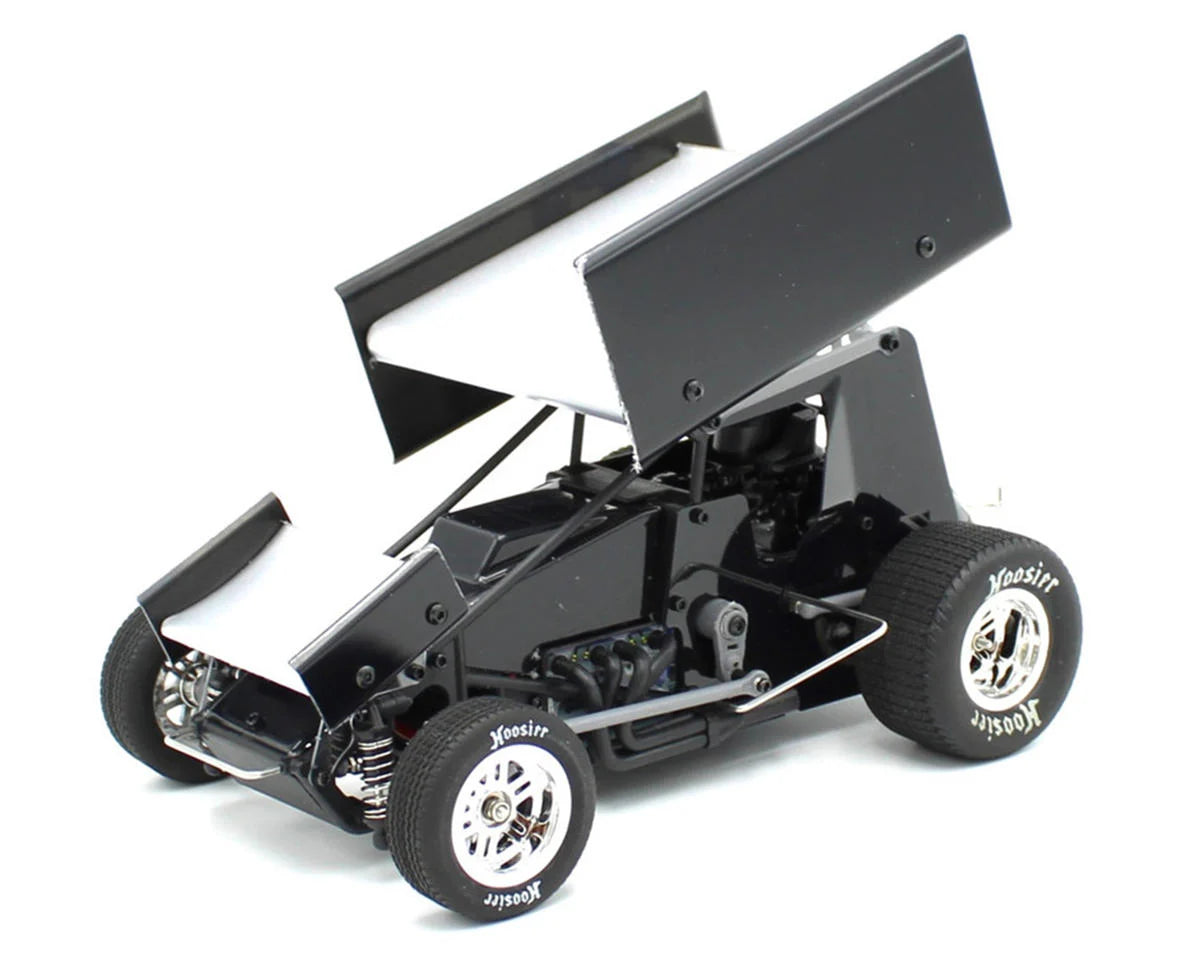 1RC Racing Sprint Car 4.0 1/18 Brushless RTR 2WD Oval Racer (Black) w/2.4GHz Radio, Battery & Charger