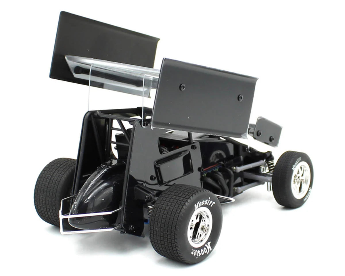 1RC Racing Sprint Car 4.0 1/18 Brushless RTR 2WD Oval Racer (Black) w/2.4GHz Radio, Battery & Charger