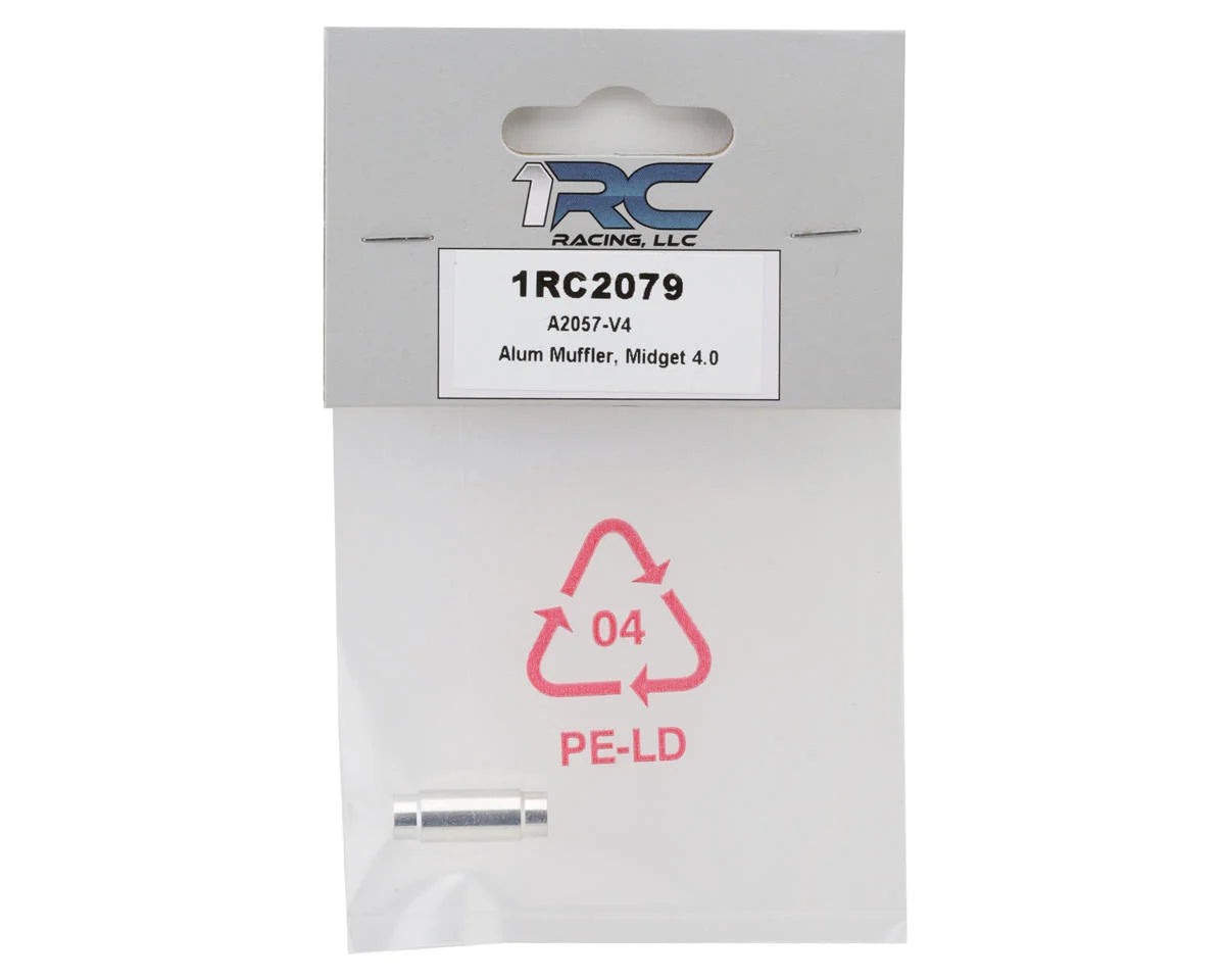 1RC Racing 1/18 Midget 4.0 Aluminum Muffler