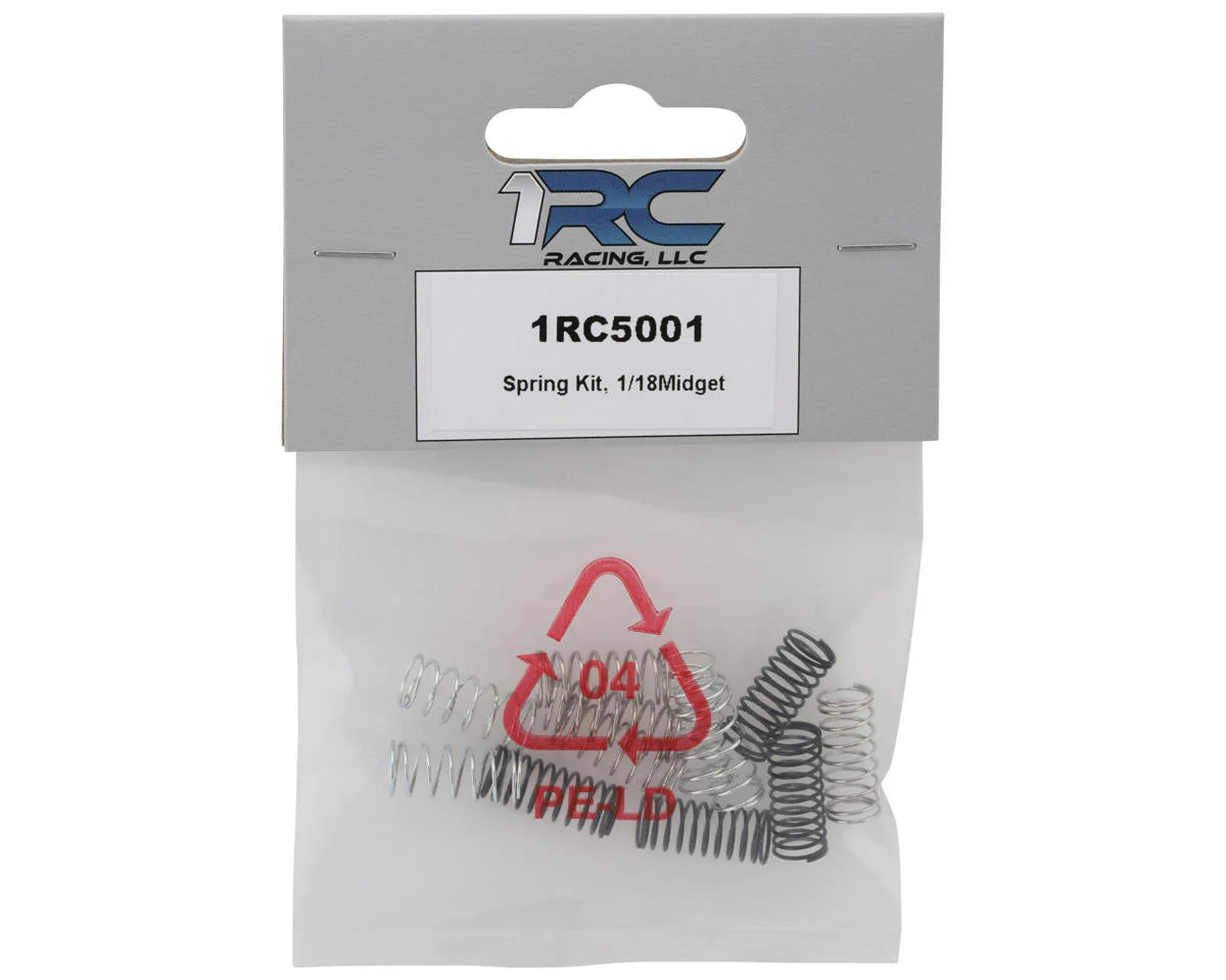 1RC Racing 1/18 Standard Spring Kit (12) (Midget/Sprint/EDM/Late Model)