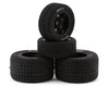 1RC Racing Pre-Mounted 1/18 Midget Hoosier Tires (Black) (4) (F/R) (Soft)