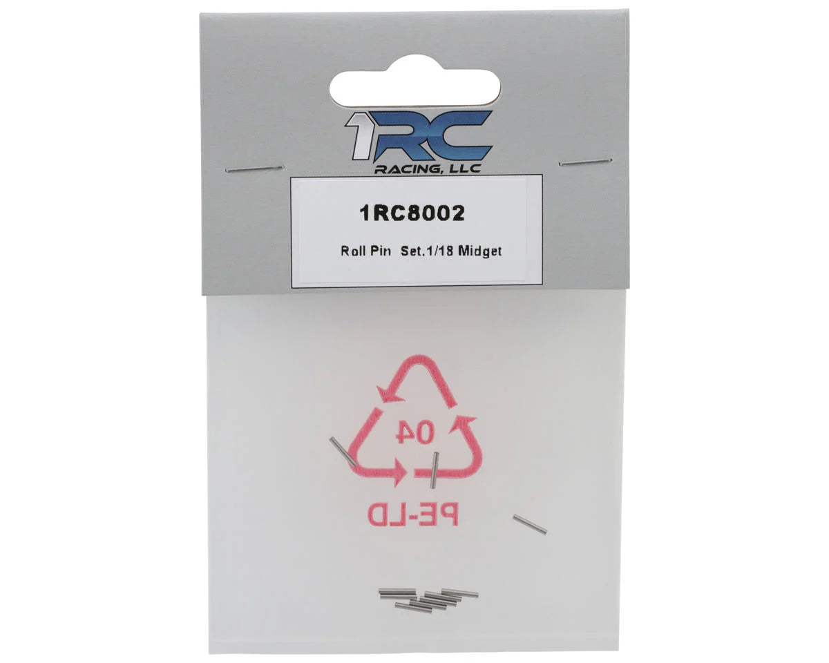 1RC Racing 1/18 Roll Pin Set (10) (Midget/Sprint/EDM/Late Model)